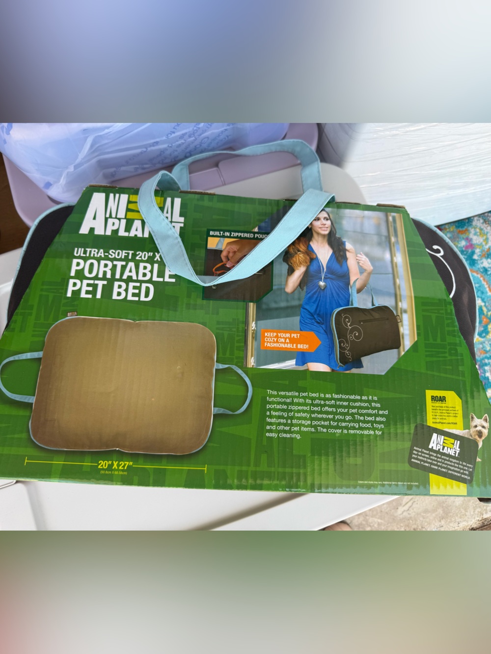 Animal Planet Portable Pet Bed - Brown